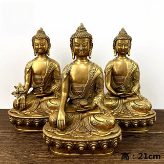 Tibetan Brass Buddhism Bronze Buddha Statue