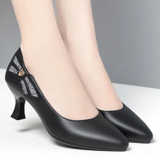 Ladies Genuine Leather Mid-high Shoes