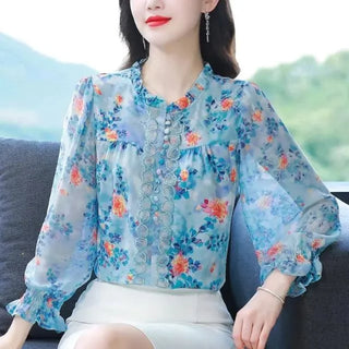 Simplicity Versatile Ruffle Sleeve Blouse