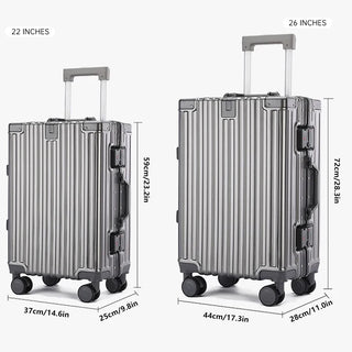 Universal Aluminum Frame Student Suitcase