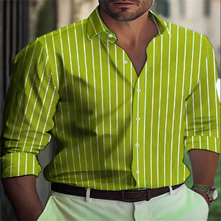 Men's Stylish Striped Loose Shirt