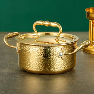 304 Stainless steel alcohol furnace Special pot for small hot pot Single One person Liquid solid pot cookware cooking pots set