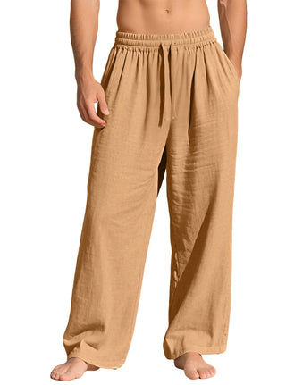 Beach Joggers Linen Baggy Pants