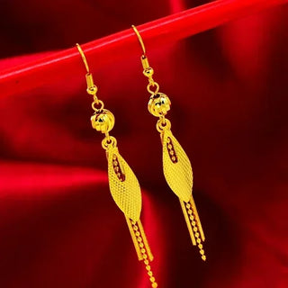 Elegant Stars Prosperous 24K Gold Earrings