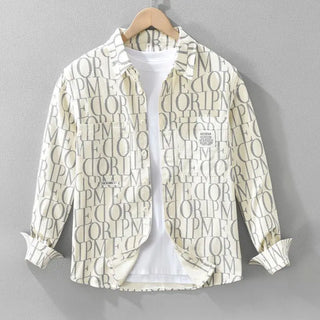 Vintage Polo Neck Loose Casual Shirt