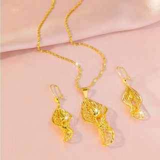 Luxury Wedding Water Drop Necklace Earrings - Epictzar Intl.