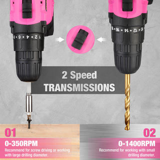 Cordless Magnetic Holder Power Drill Set