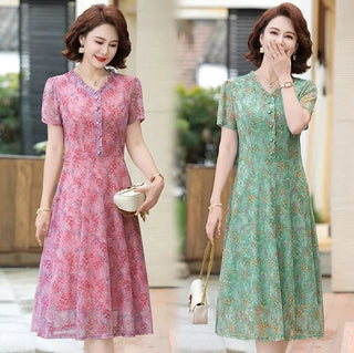 Floral Chiffon Beach Party Midi Dress - Epictzar Intl.