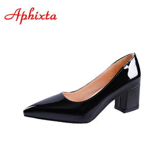 Square Heels Pumps Party Shoes