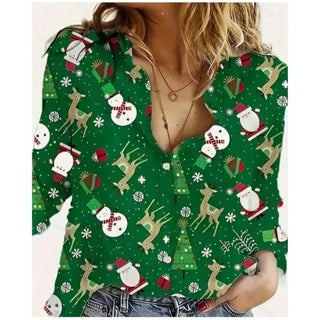 Comfortable Ladies Long Sleeve Party Blouses
