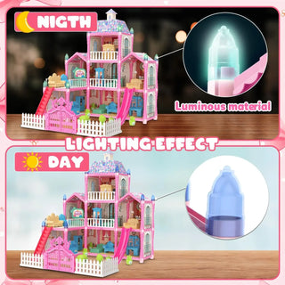 Princess Pretend Dolls Playhouse Set