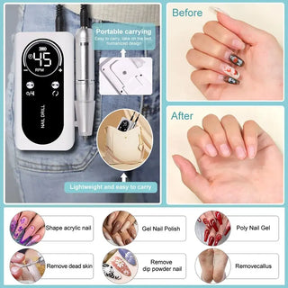 Rechargeable Nail Sander Salon Manicure Tool
