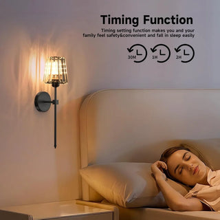 Crystal Rechargeable Bulbs Wall Lamps
