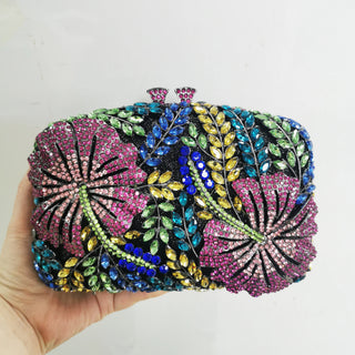 Multicolored Crystal Cocktail Party Purse