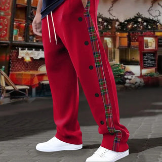 Men Vintage Drawstring Sports Pants