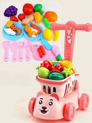 Kids Shopping Cart Trolley Play Set