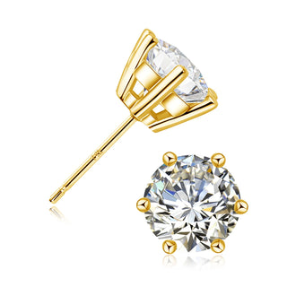 Szjinao 14k Gold Earrings Real Gold Women Luxury AU 585 2 Carat Moissanite Jewelry For Girls Christmas Gift With Certificate Hot