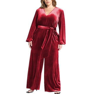 Women Long Sleeve Vintage Party Jumpsuit - Epictzar Intl.
