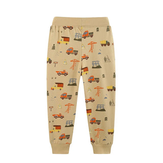 Boys Drawstring Printed Sweatpants