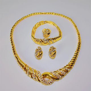 Italian Gold Plated Ladies Jewelry Set