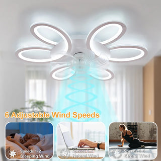 Modern Smart LED Ceiling Fan Lamp