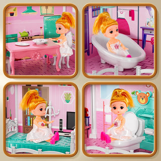 Pretend Play Villa Toy Doll House