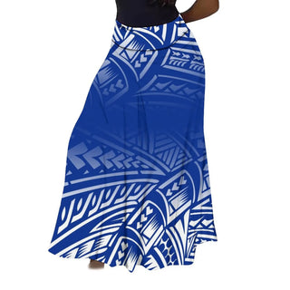 Floral Print Hawaiian High-Waisted Skirt