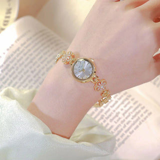 Watches For Women Fashion Elegant Gold Silver Bracelet Small Quartz Wristwatch 2025 Women's Lucky Watch Girlfriend Lovers Gift