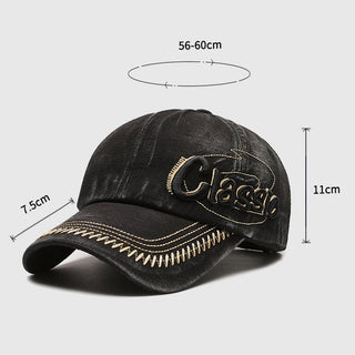 FS Vintage Khaki Denim Cap For Men Summer Street Women Baseball Caps 3D Letter Snapback Hip Hop Trucker Hat Casquettes Hommes