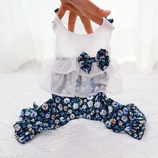 Tulle Floral Design Pet Jumpsuit