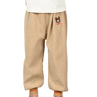 Cute Cartoon Corduroy Warm Pants