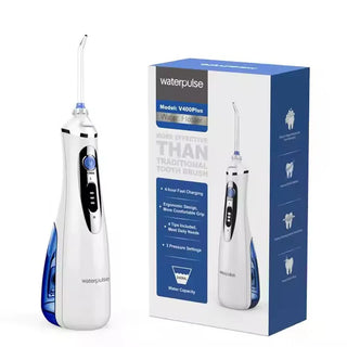 Portable USB rechargeable Oral Irrigator Water Jet  Flosser Dental Water Tools Pick Waterproof 3 Modes 4 Nozzles  Teeth Cleaner