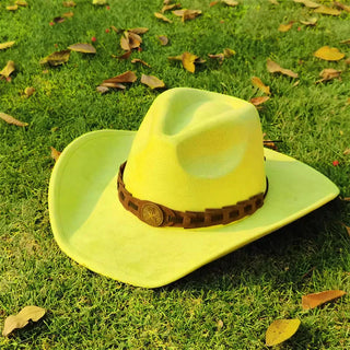 Wide Brim Fedora Felt Hat