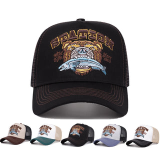 New Sports Embroidery Hip-hop Hat Baseball HatsNew Unisex Sunshade Color Block BreathableFashion Mesh Versatile Trucker Caps