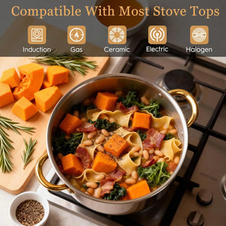 Modern Luxury Cookware Stock Pot