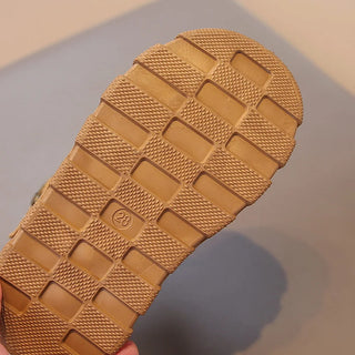 PU Leather Plush Boots For Children 2025 Vintage Teenager Kid's Snow Boots Thick Warm Faux Fur Cotton Shoes Casual Warm Boots