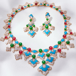 Pure Gemstone Wedding Jewelry Set
