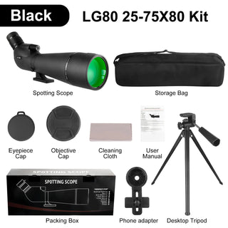 Large Field Powerful Zoom Monocular