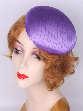 Flower Fascinators Hats Party Wedding Women Satin Pillbox Cap Elegant Ladies Church Occasion Race Millinery Feather Hair Access