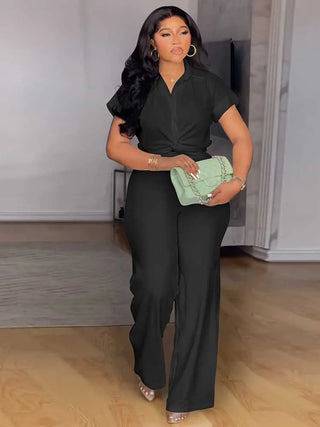 Elegant Office Ladies 2Pcs Outfits Set