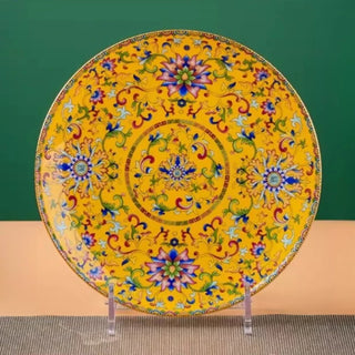 Elegant Palace-Style Ceramic Dinner Plate