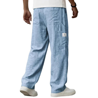 Loose Fit Light Blue Pants