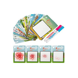 Electronic Interactive Alphabet Wall Chart 26 Water Painting Cards  ABC Learning for Toddlers Talking Spanish & English