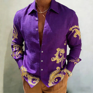 Men's Long Sleeve Designer 3D Printed Shirt - Epictzar Intl.