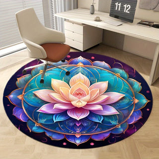 Chakra Design Round Bathroom Area Rug