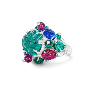 Vintage Gemstone Engagement Cocktail Ring