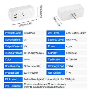 Power Monitoring Voice Control Smart Plug