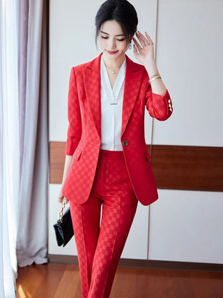Business Office Ladies 2Pcs Pant Suit - Epictzar Intl.