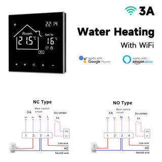 LCD Display Touch Screen Smart Thermostat