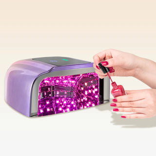 Nail Dryer Professional Rechargeable 96W 42-Bead UV LED Portable Cordless Gel Nail Lamp Machine with Removable Stainless Steel